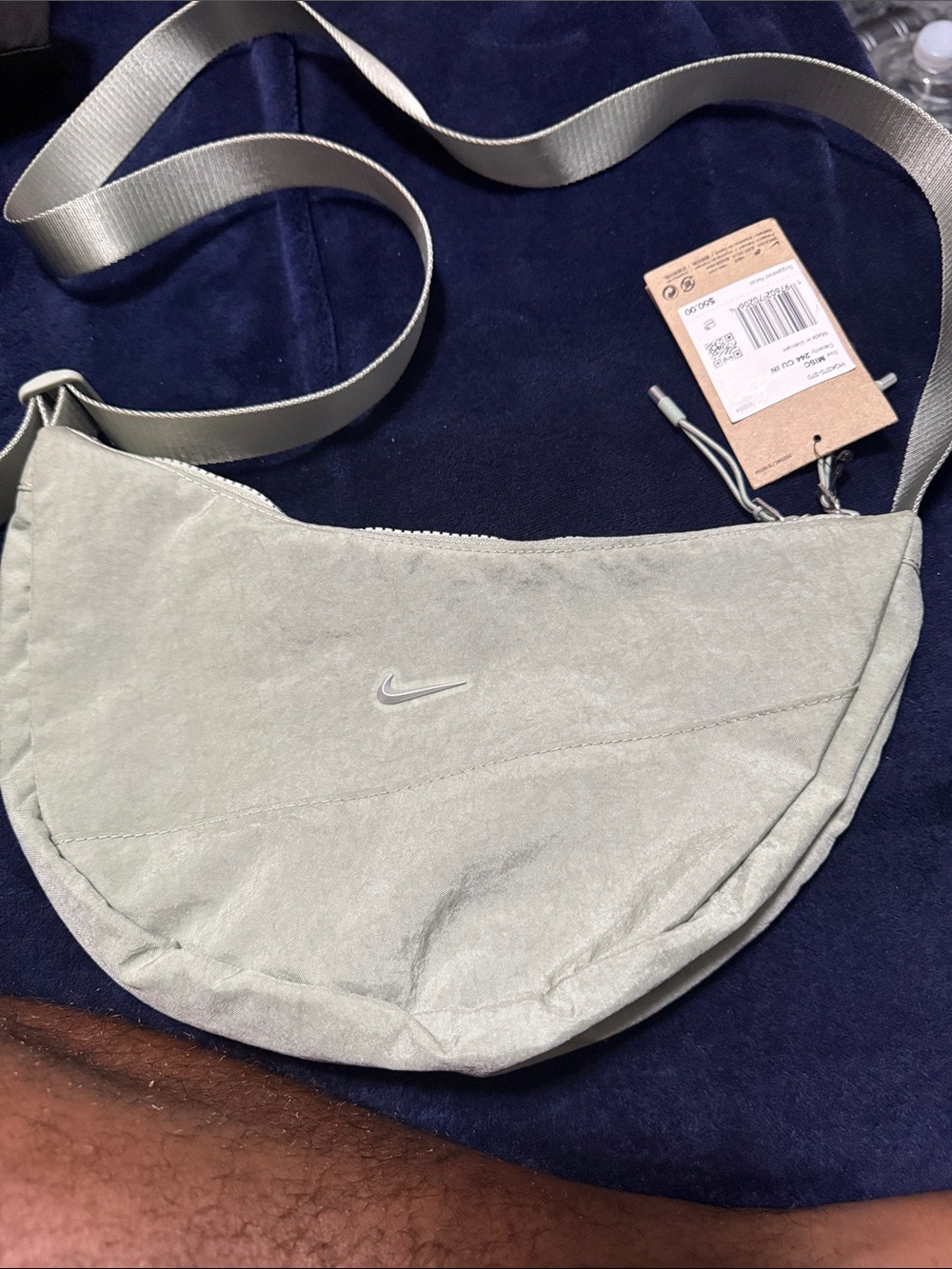 Nike Sage Green Crescent Crossbody Bag